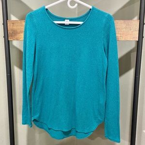 Old Navy teal long sleeved shirt XS